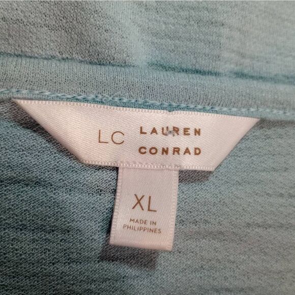Lauren Conrad Shirt Ladies Extra Large Blue‎ Short Sleeve - Picture 5 of 7